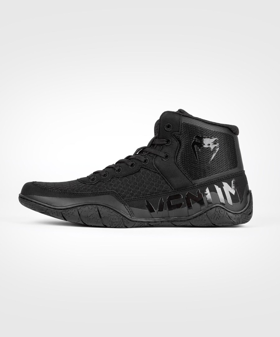 venum elite wrestling shoes - blackblack