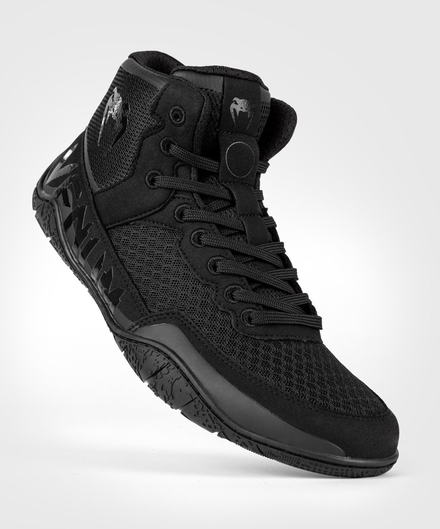 venum elite wrestling shoes - blackblack