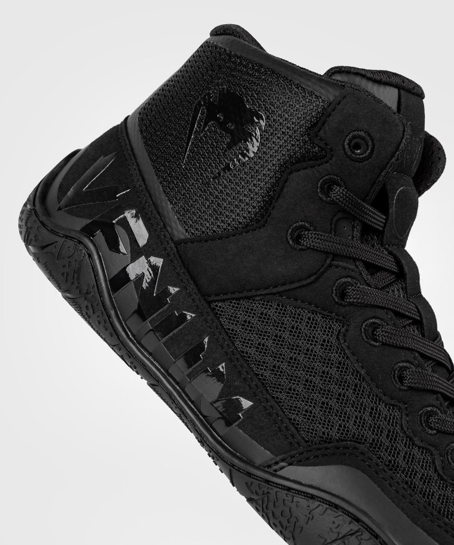 venum elite wrestling shoes - blackblack