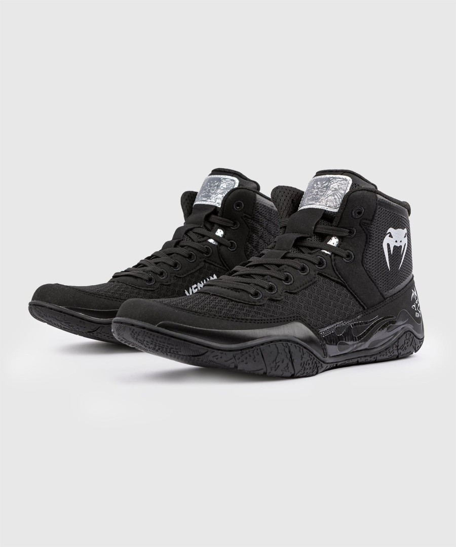 venum x dodge demon 170 wrestling shoes - black