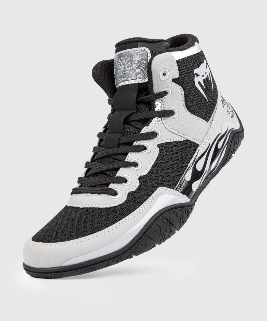 venum x dodge demon 170 wrestling shoes - grey